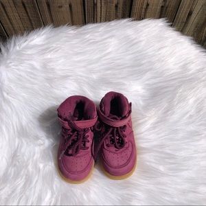 Girl's Purple Nike High Top Airforce Size 8C